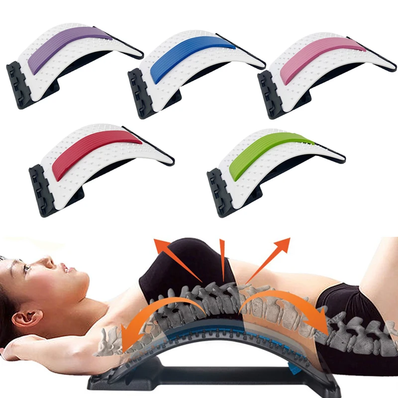 

Back Massager Corrector Stretcher Equipment Massage Tools Magic Stretch Fitness Lumbar Support Relaxation Spine Pain Relief