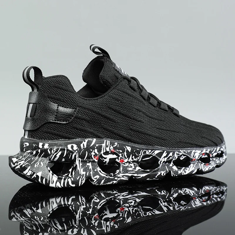 Кроссовки спортивные унисекс из сетчатого материала на толстой подошве |