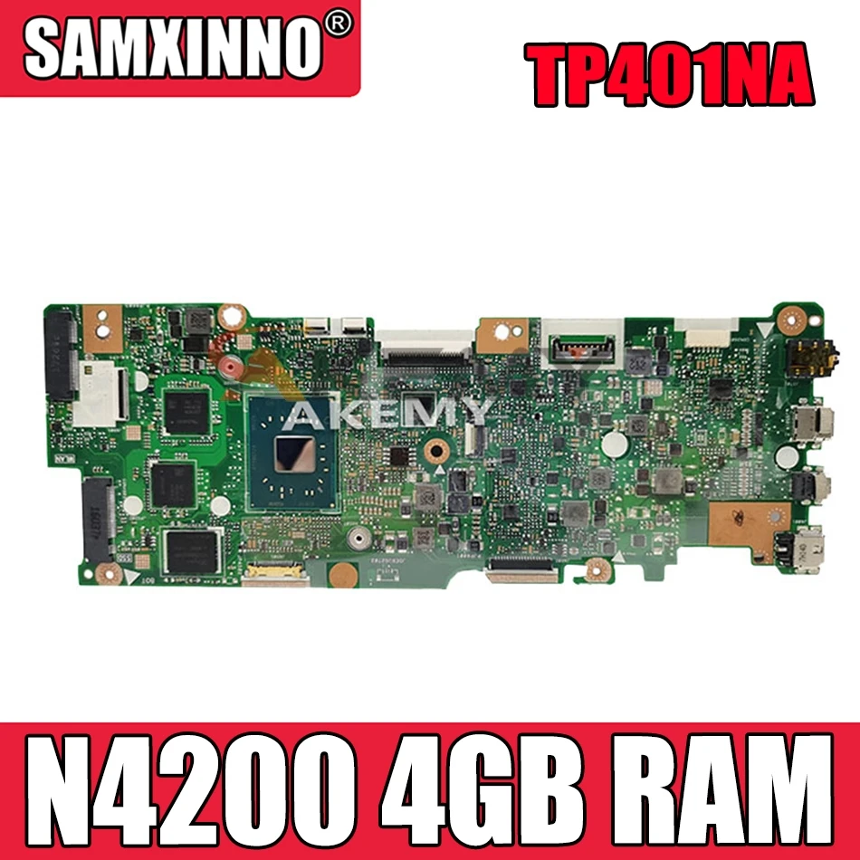 

Для Asus Vivobook Flip TP401NA TP401N материнская плата N4200 4 Гб ОЗУ не с SSD