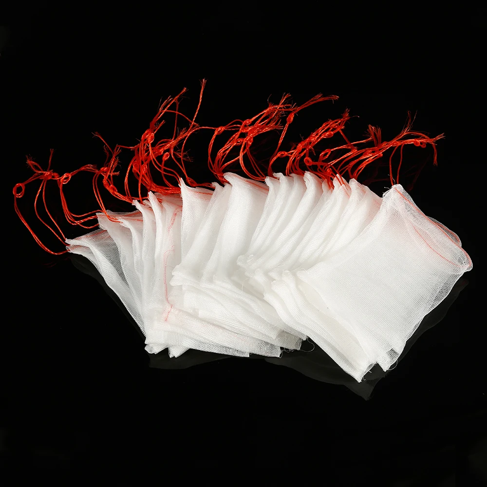 

100pcs Fruit Protection Bags 15x10cm Reusable Garden Netting Mesh Bag with Drawstrings Plant Covers Protect Fruits Bags Durable