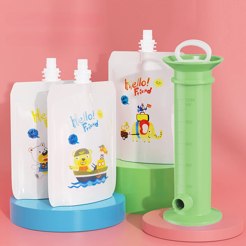 

Feeding Bag Storage Baby Food Storage Fruit Puree Filling Dispenser Newborn Food Pouch Baby Complementary Food Filling Container