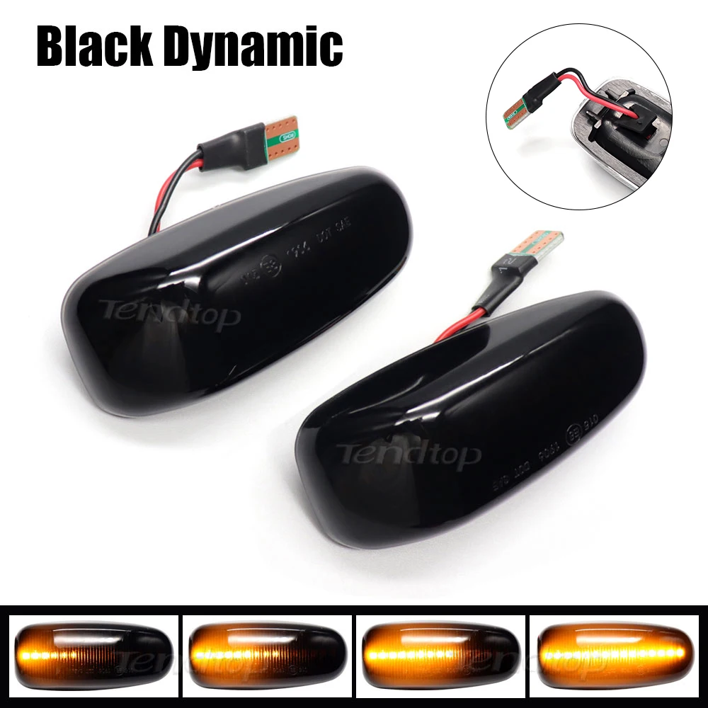 

Автомобильные инструменты, светодиодные боковые габаритные указатели поворота для Mercedes Benz W210 W202 CLK W208 SLK R170 W638 последовательный мигающий свет янтарного цвета