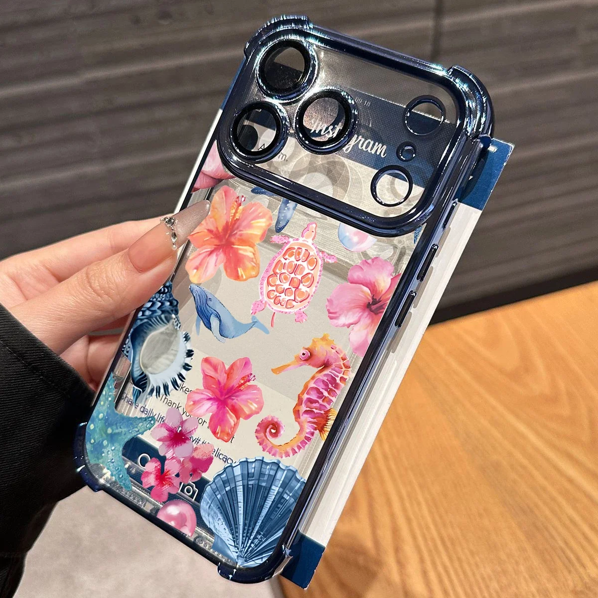 Фото Противоударный чехол с цветочным узором и морскими ракушками для Xiaomi Note 15 14 13 Pro Plus 5G 12 4G Redmi 15C 15 15A 14C 12C 10C №4