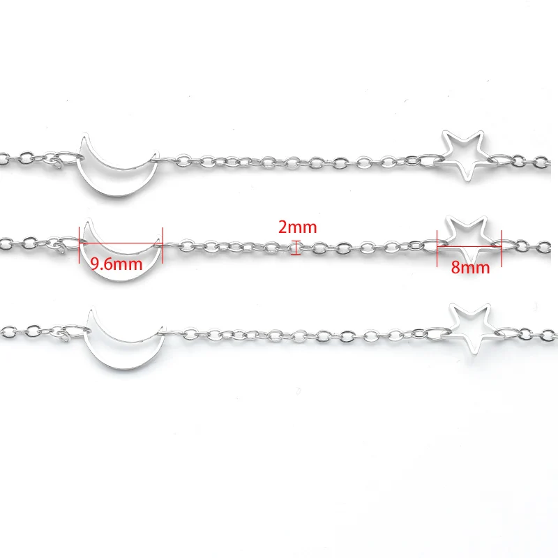 5 метров/рулон медная цепочка золотистые серебристые пустотелые металлические