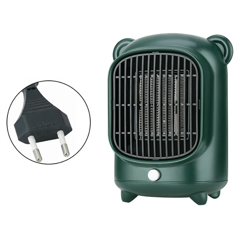 

220V 500W Heater Vertical Household Electric Heater PTC Ceramic Heater Three Seconds Thermal Heaters Black EU Plug
