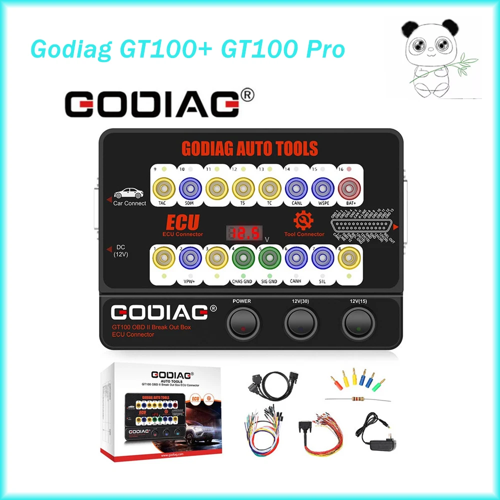 Коммутационный разъем Godiag GT100 + GT100 Pro OBDII, электронный силовой индикатор и протокол CANBUS, GODIAG GT100