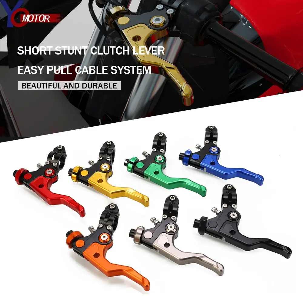 

For Suzuki RM 85/250 RM125 RMZ250 RMX450Z RMZ 450 DR200 S/SE DRZ 250 DRZ400 S/SM Short Stunt Clutch Lever Easy Pull Cable System