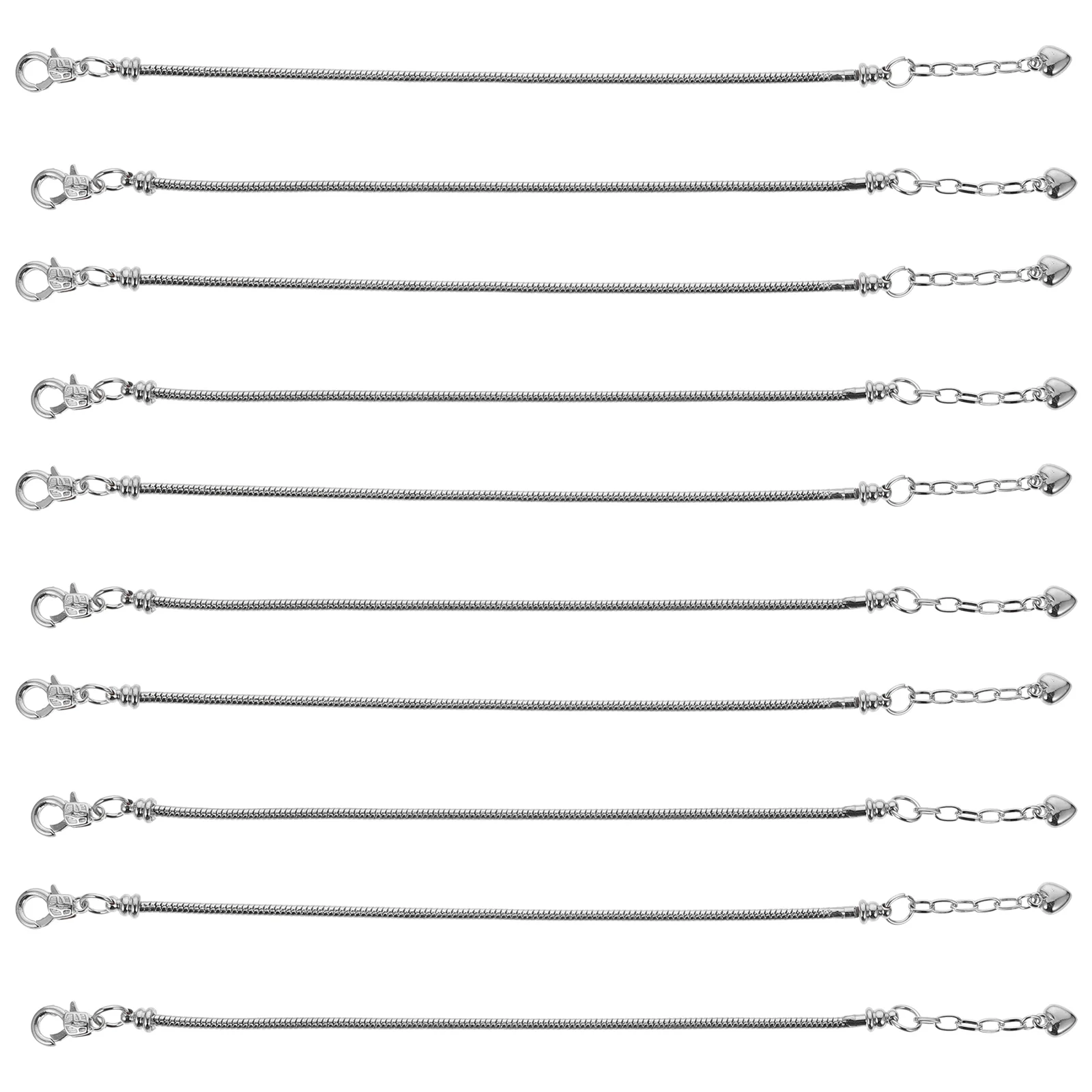 

10 шт., цепочка-чокер из нержавеющей стали