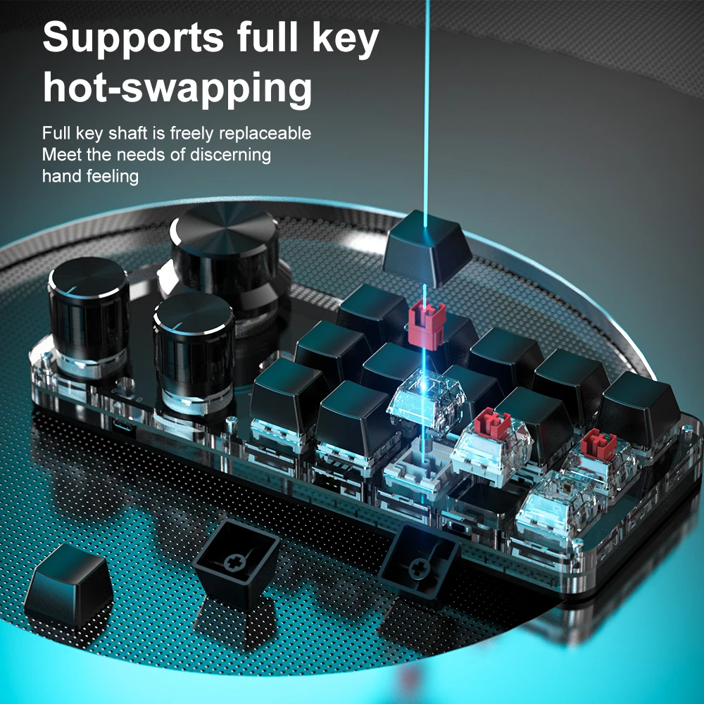 Bluetooth 5 0 программирование пользовательская макроклавиатура RGB механическая