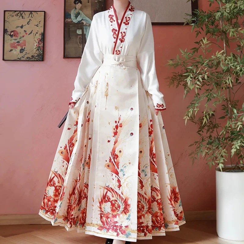 Mo Shengge оригинальный Hanfu Feng Laiyi новая китайская юбка с лицом лошади тост костюм