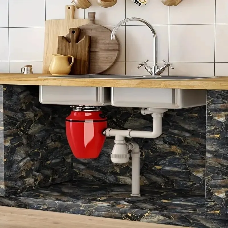 1 Рулон Самоклеящихся Обоев С Мраморным Узором Водонепроницаемые Кухонные