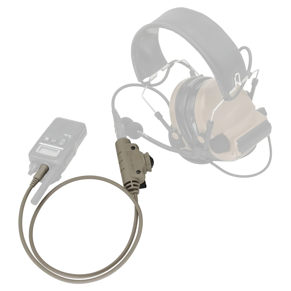 Yaesu Ver V2 Ptt Tactical U94 PTT for  PELTOR COMTAC SORDIN Headphone Yaesu Plug VX-6R VX7R Radio Tactical Shooting Headset