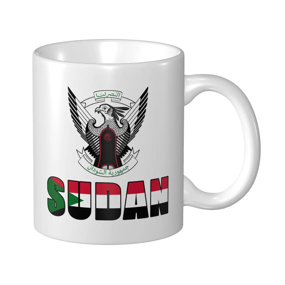 

Mark Cup Mug Sudan Letter Flag Emblem Coffee Mugs Tea Milk Water Cup Travel Mugs For Office Home