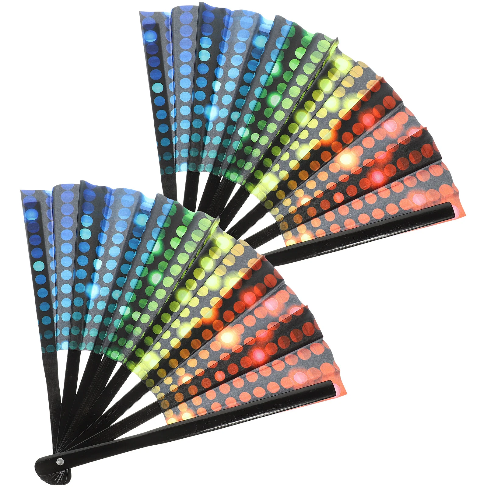 

2pcs Portable Portable Hand Fan Hand Fan Chinese Fan Foldable Dancing Fan for Women