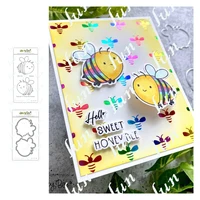 2022 hot sale new babees bee scrapbooking decoration clear stamps stencil diy embossing gift paper card craft metal cutting dies
