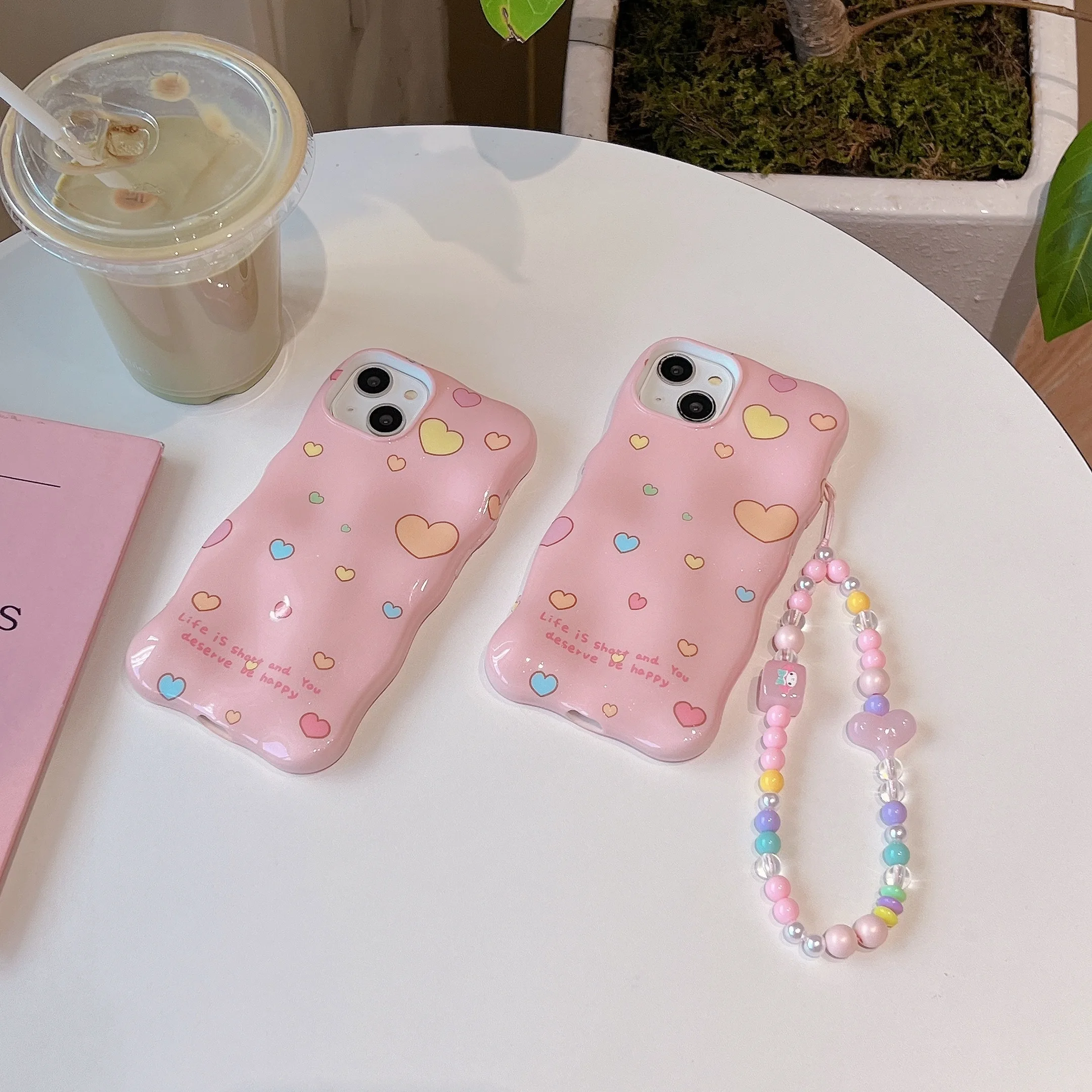 Мягкий чехол Shuitie с блестящим порошком и рисунком браслета для iphone 15 14Pro 14Promax 14