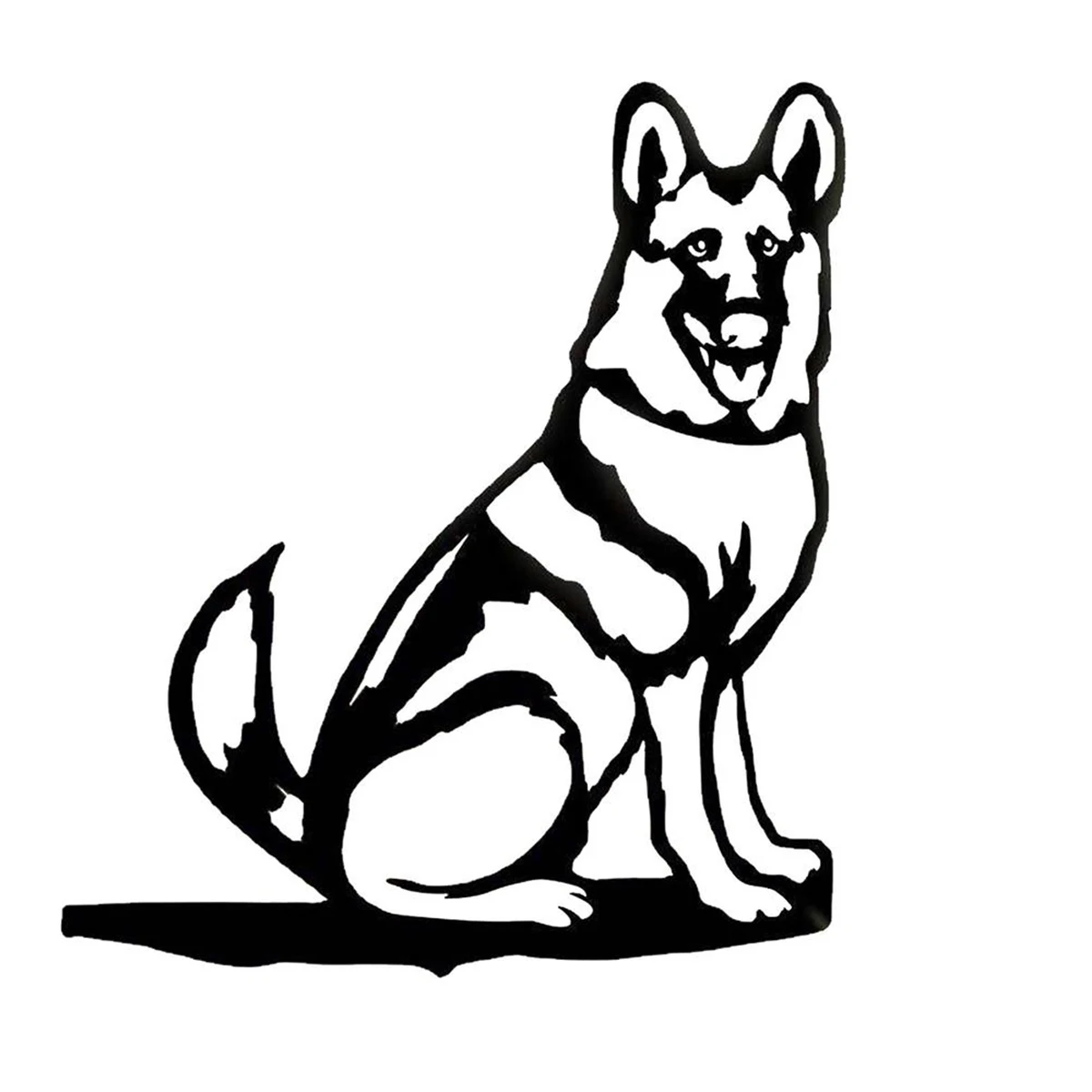 

NewDog Silhouette Decoration Dog Metal Statue Stainless Steel Dog Garden Statue Creative Dog Metal Art Hanging Metal Branch Art