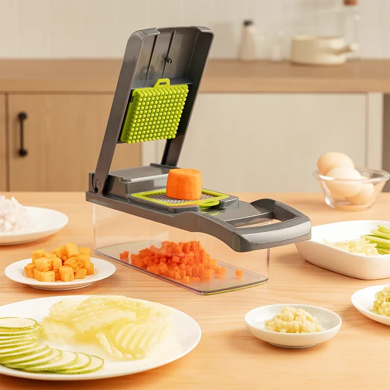 Многофункциональный Измельчитель Овощей Из 15 Предметов С Ручкой Кухонная