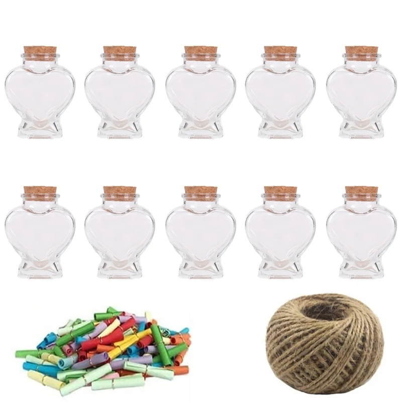 

10 шт., маленькие стеклянные крышки в форме сердца
