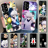 anime hunter x hunters phone case cover for samsung galaxy a50 a70 a40 a30 a20e a10s note 20 ultra 10 pro plus 9 8 a6 a7 a8 a9