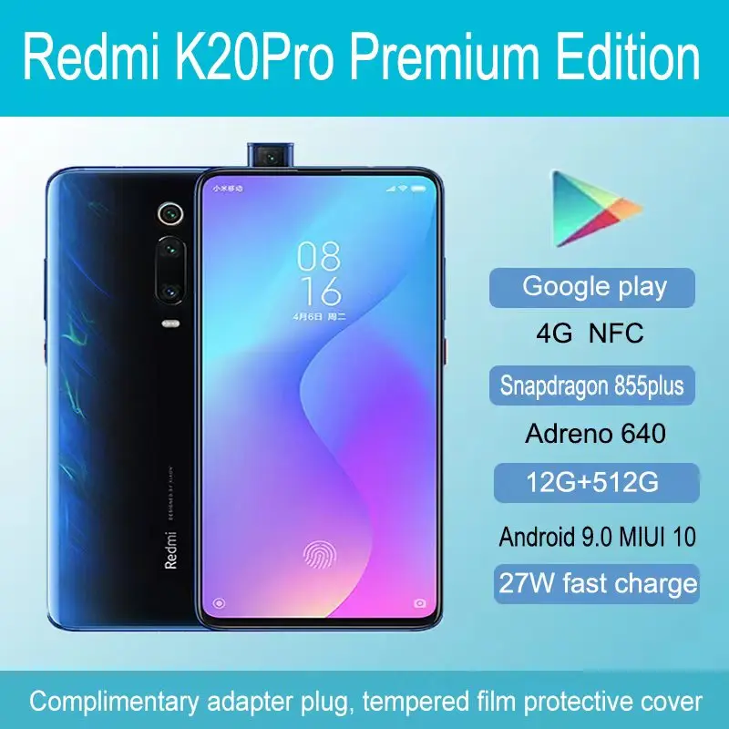 Smartphone redmi Xiaomi K20 Pro Premium Edition k20 pro K20 9T/9T PRO NFC Redmi celular 6GB 128GB Snapdragon 855