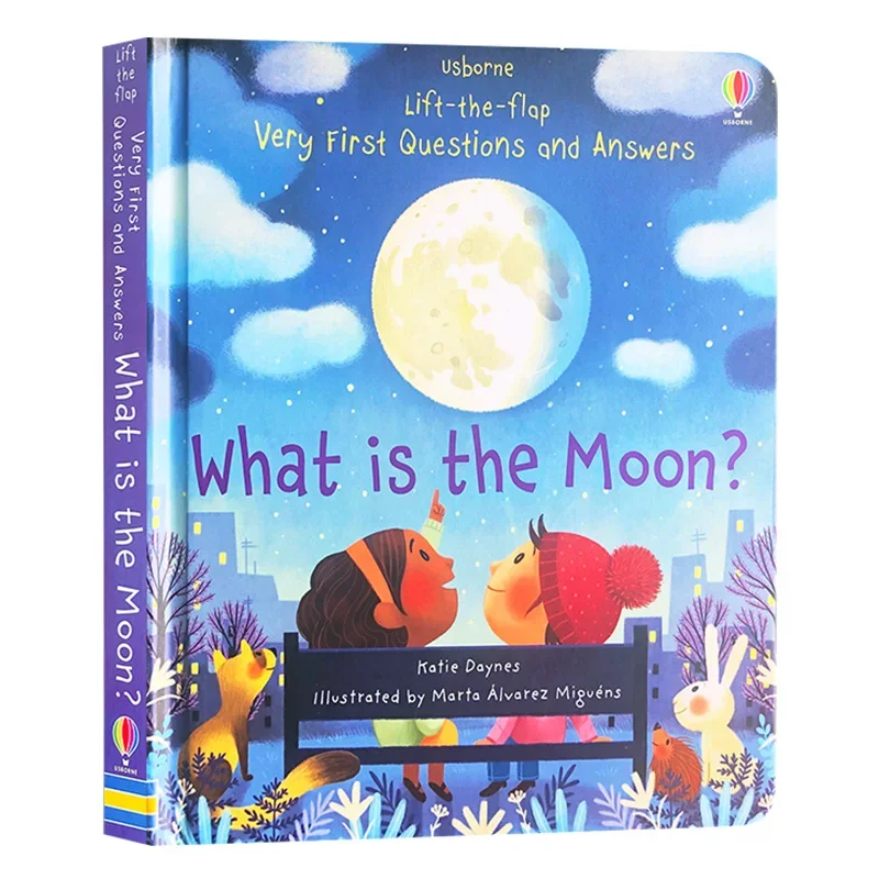 Фото Что такое Moon Usborne, Детские книги для детей 3 4 5 6 лет, английские книжки с картинками, 9781474948210 №1