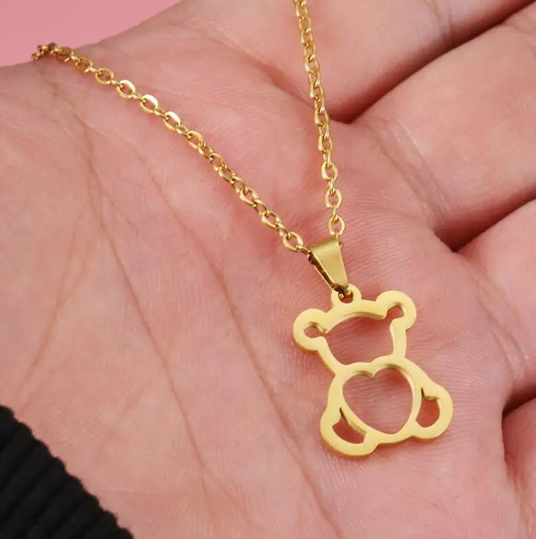 10 шт./партия Женская цепочка из нержавеющей стали |