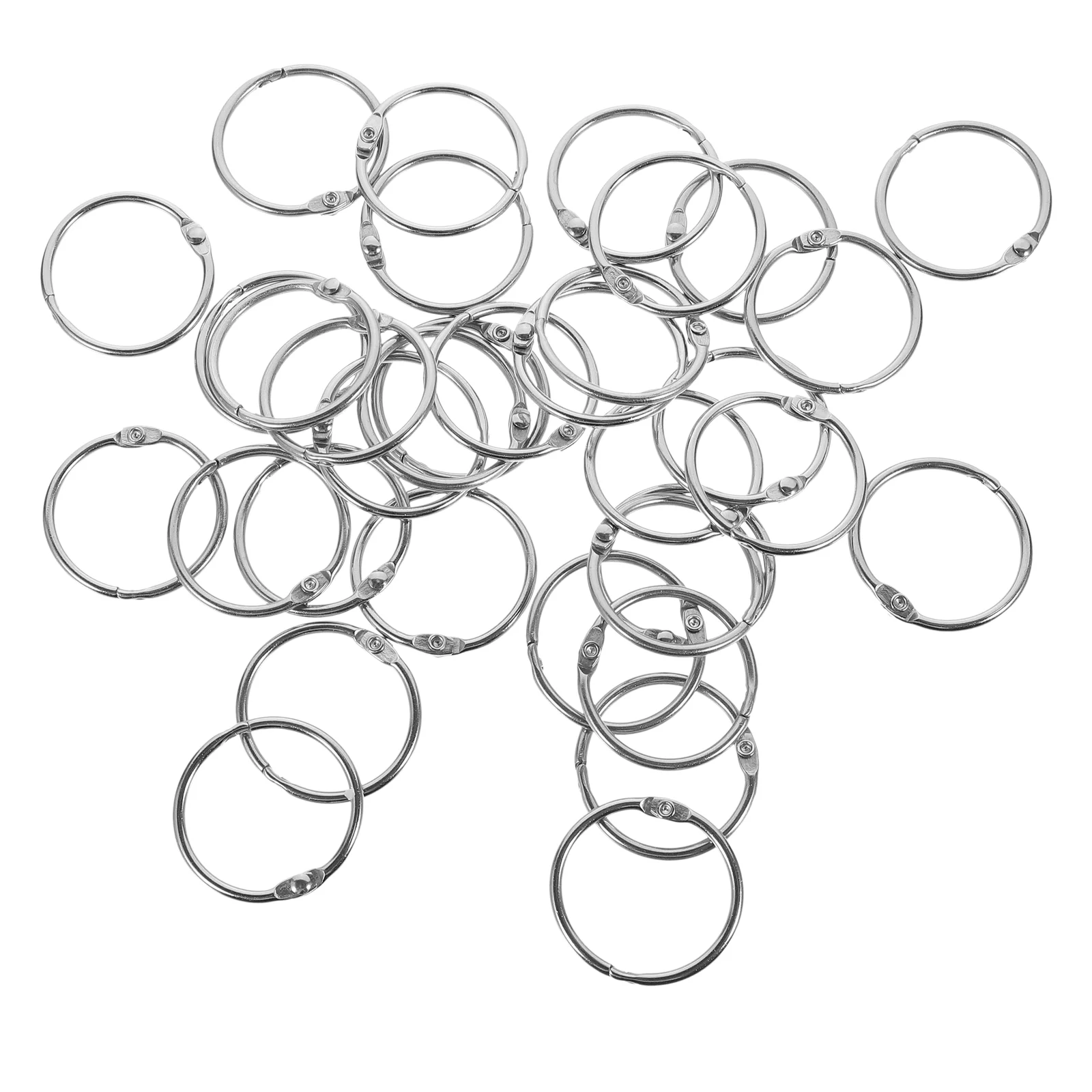 50 шт. металлические кольца с пряжкой и отрывными листами зажимы для ключей