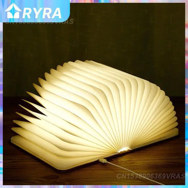

Лампа в форме книги импортирована из крафт-бумаги как новый тип абажура настольная лампа легко носить с собой Светодиодная лампа Декор для ...