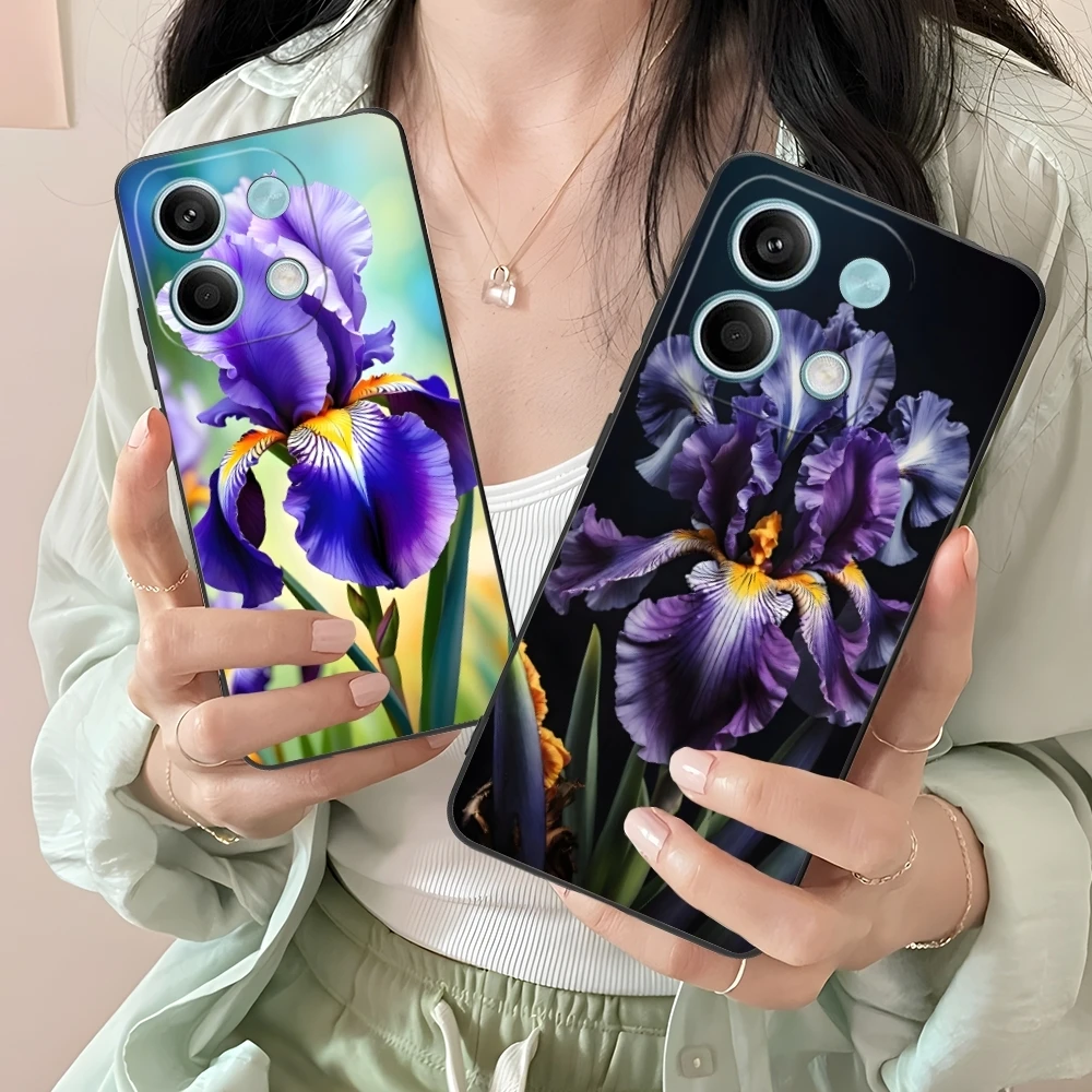 Чехол для мобильного телефона Iris Flower Pretty чехол Xiaomi Redmi Note 13 12 11 10 9 8 7 6 S A Pro Lite Plus