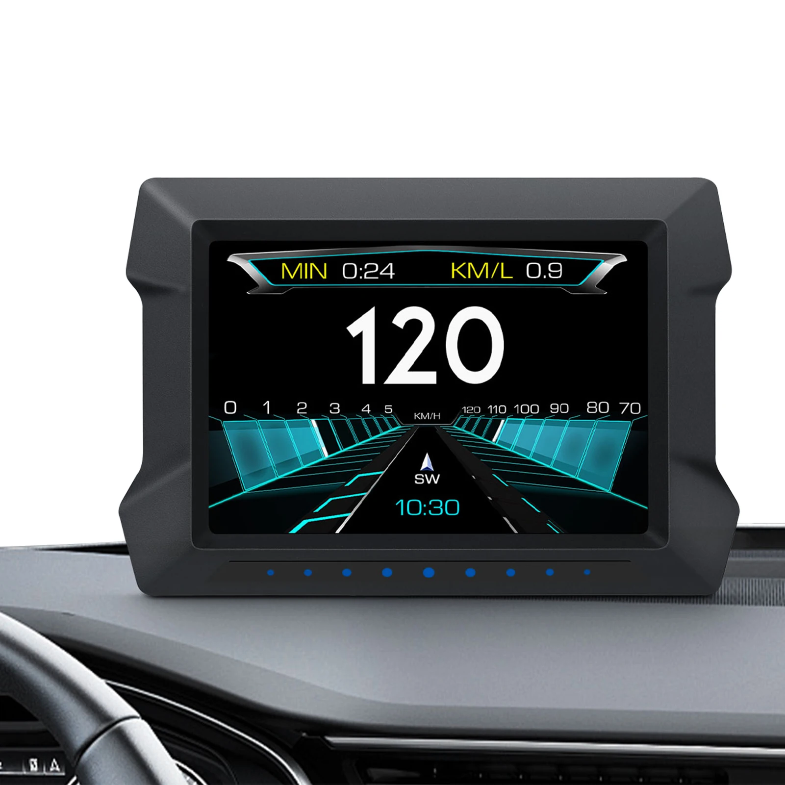 

Car HUD OBD GPS Car Speedometer Head Up Display Digital Reminder Alarm Low Voltage Alarm Speedometer Electronics Accessories