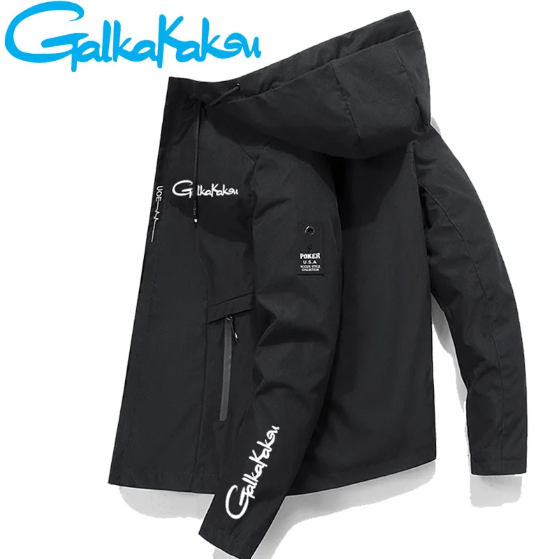 

2023 Brand Hooded Clothing Outdoor Hunting Mountaineering Men's Breathable Waterproof Hiking Sports Windbreaker Fishing Jacket