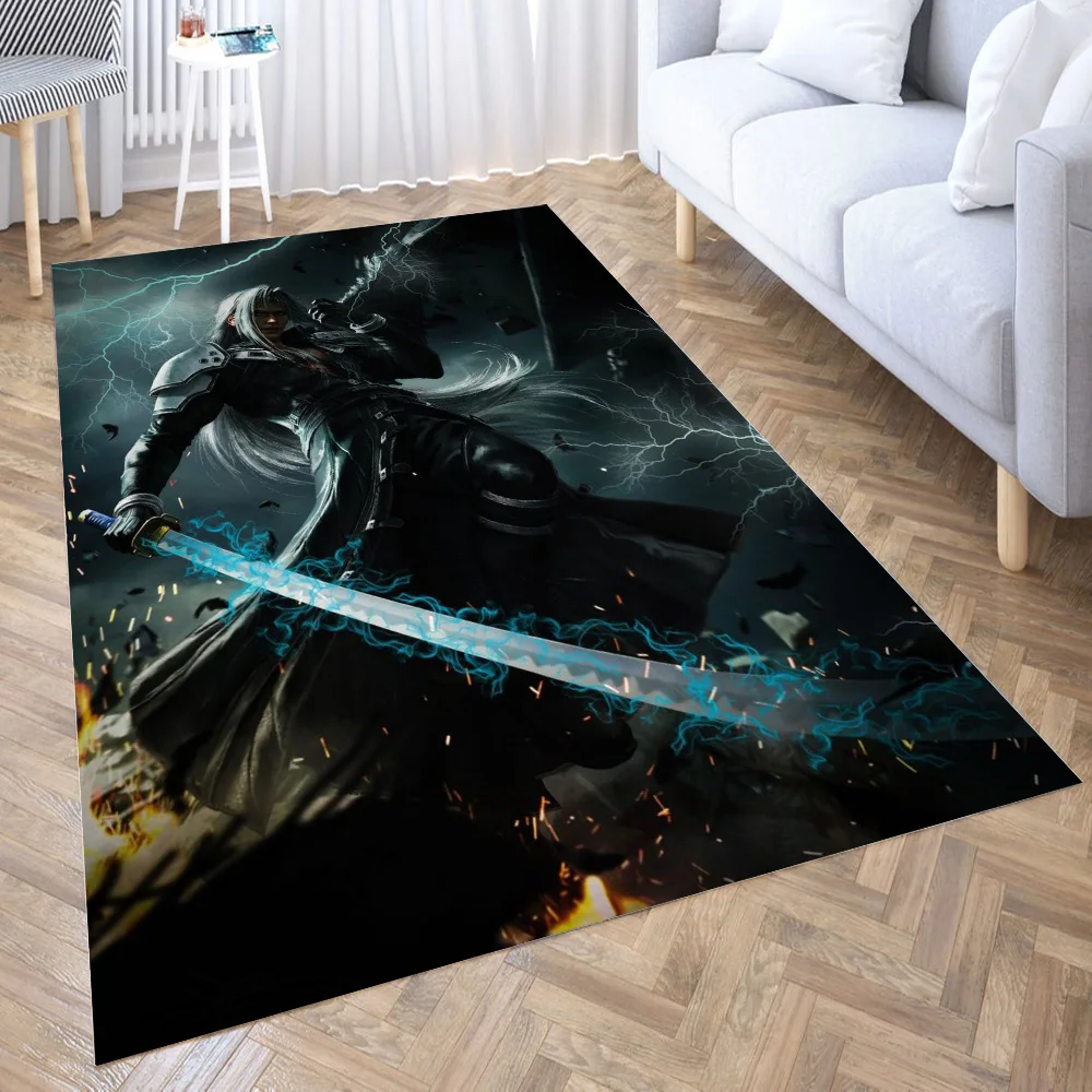 

Final Fantasy 7 remake Area Rug for Living Room Floor Mat Carpet for Bedroom Bedside Entrance Doormat Anti-slip Home Decor