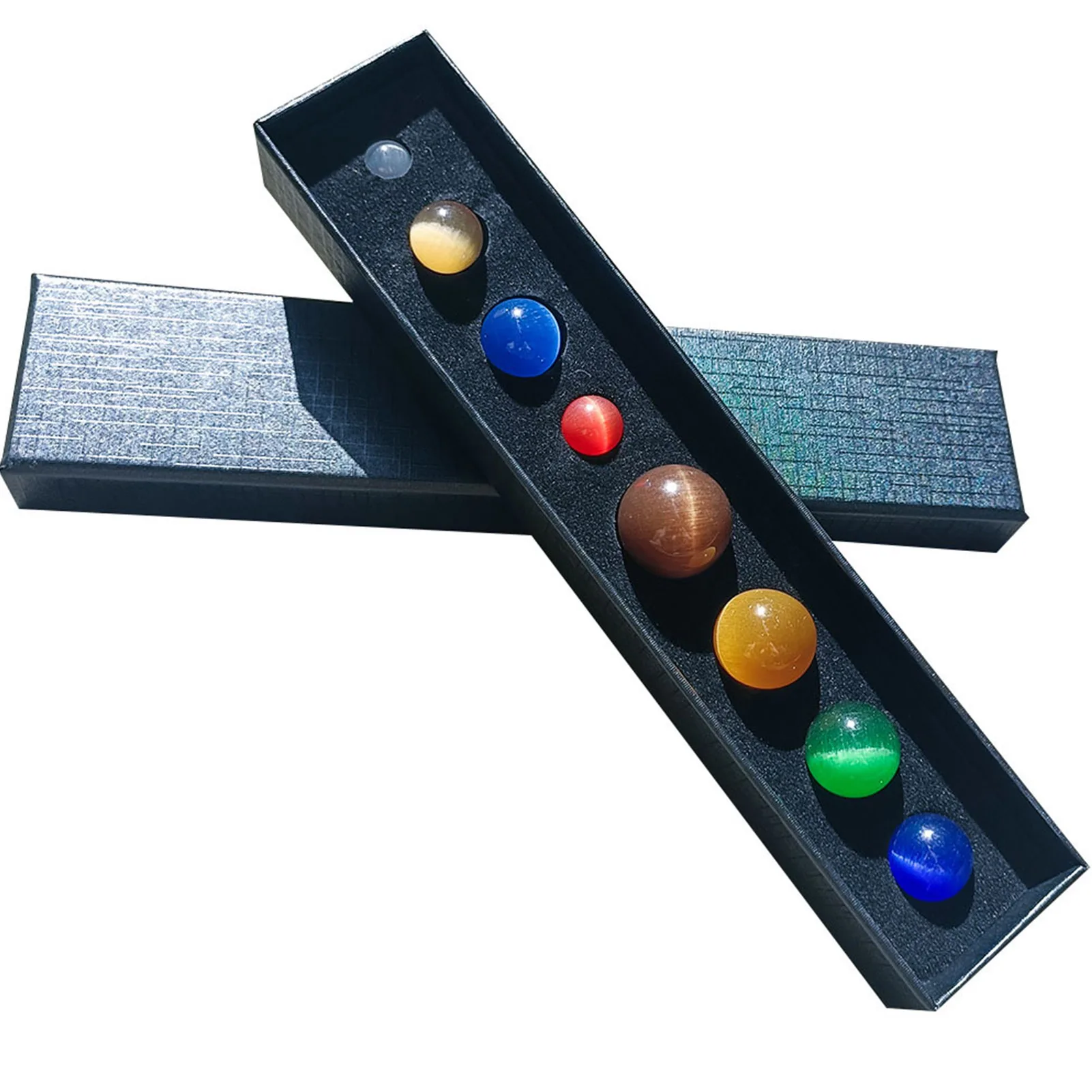 

Universe Solar System Model Kit | 8 Planets Decoration Stones | Kids Educational Opal Planet Toys Cognition Gifts For Boys Girls