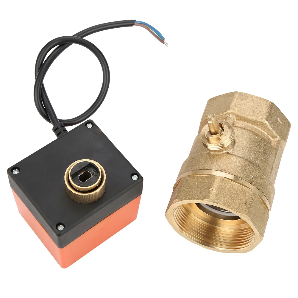 

AC 220V G2 DN50 2-Way 3-Wire 2-Point Control Brass Electrical Motorized Ball Valve Motorized Motorized