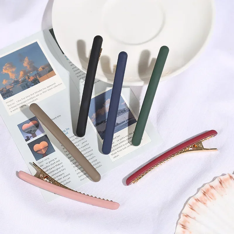 Новинка простой матовый головной убор с одним сломанным зажимом боковой зажим