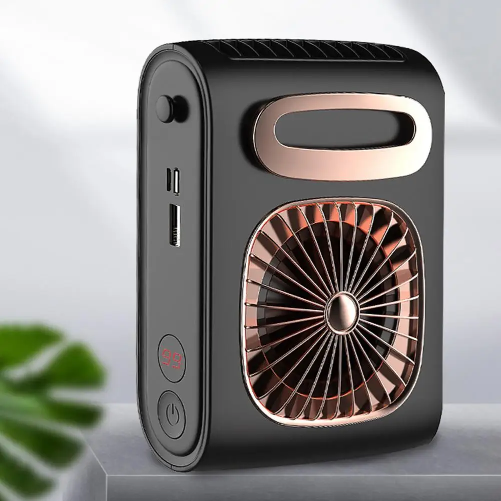 

Мини-вентилятор с USB-зарядкой, 6000 мА · ч, 3 скорости