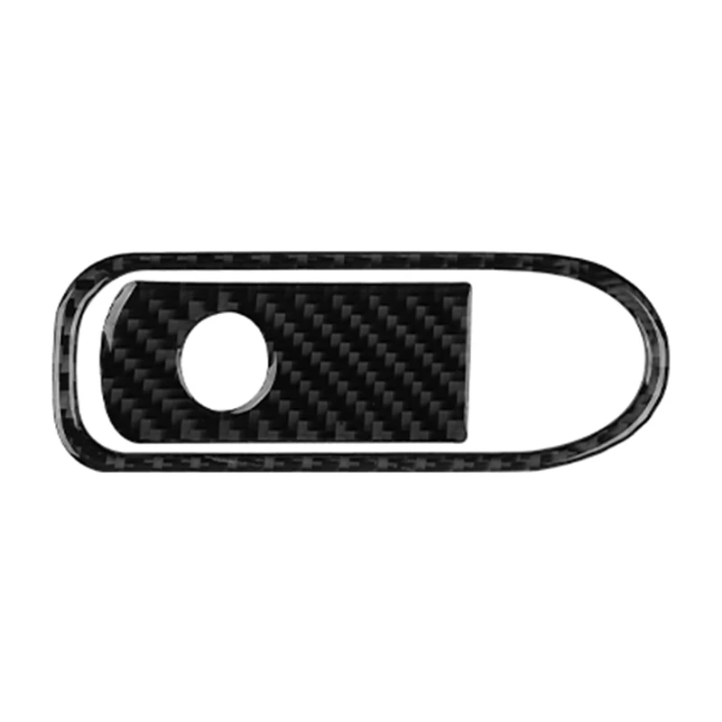 

For Touareg 2011-2018 Carbon Fiber Co-Pilot Storage Box Handle Cover Trim Car Interior Accessories