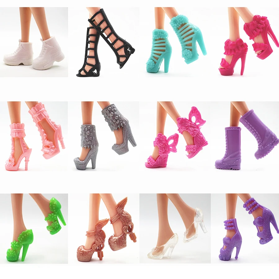 

Лидер продаж, 50 шт., кукольная обувь, красочные милые каблуки, модные вешалки для куклы Барби, аксессуары высокого качества, детская игрушка для игрового домика