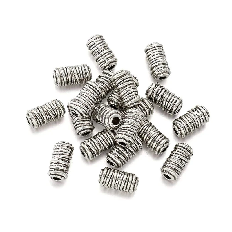

20pcs Tibetan Style Column Loose Beads 11x6x2.5 mm for jewelry making DIY Accessories Supplies F70