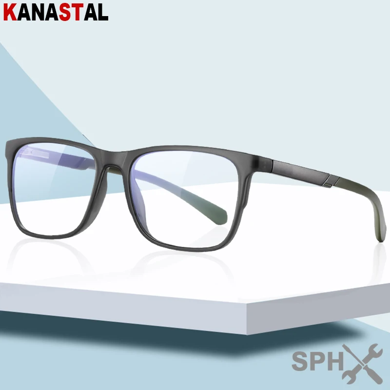

Men's Optical Prescription Reading Glsses Women Blue Light Blocking TR90 Eyeglasses Frame CR39 Lenses Myopia Presbyopic Eyewear