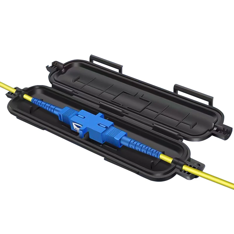 Burboro 10pcs FTTH Drop Optical Fiber Protection Box Cable Rotection Box Fiber Waterproof Protected Box Fiber Accessories