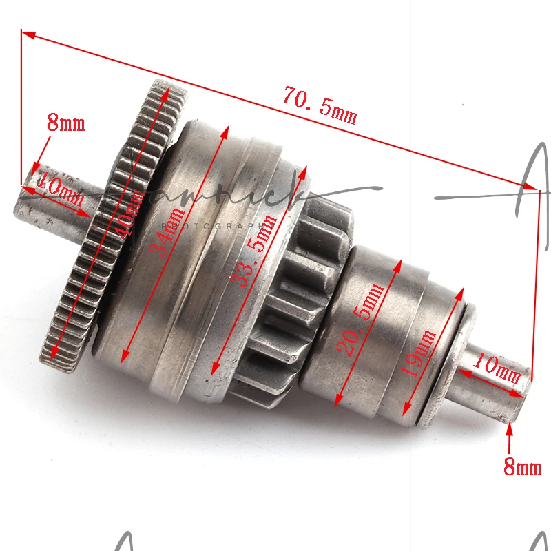 

Starter Motor Clutch Gear For Bendix GY6 50cc 4 Stroke Chinese Scooter Taotao