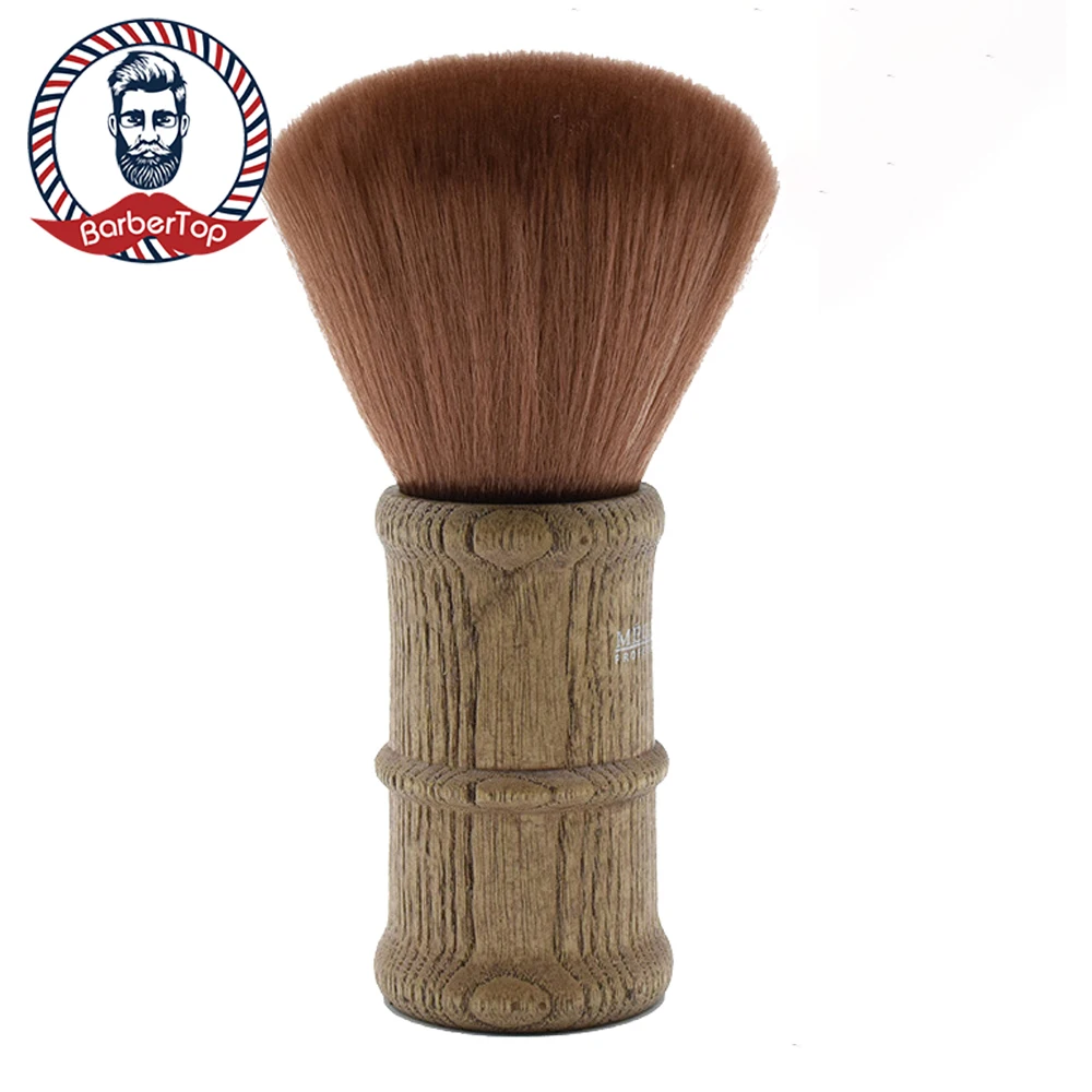 

Нескользящая круглая деревянная ручка, кисть для красоты лица, Большая мягкая щетина, парикмахер, стрижка шеи, тряпка, чистящее средство