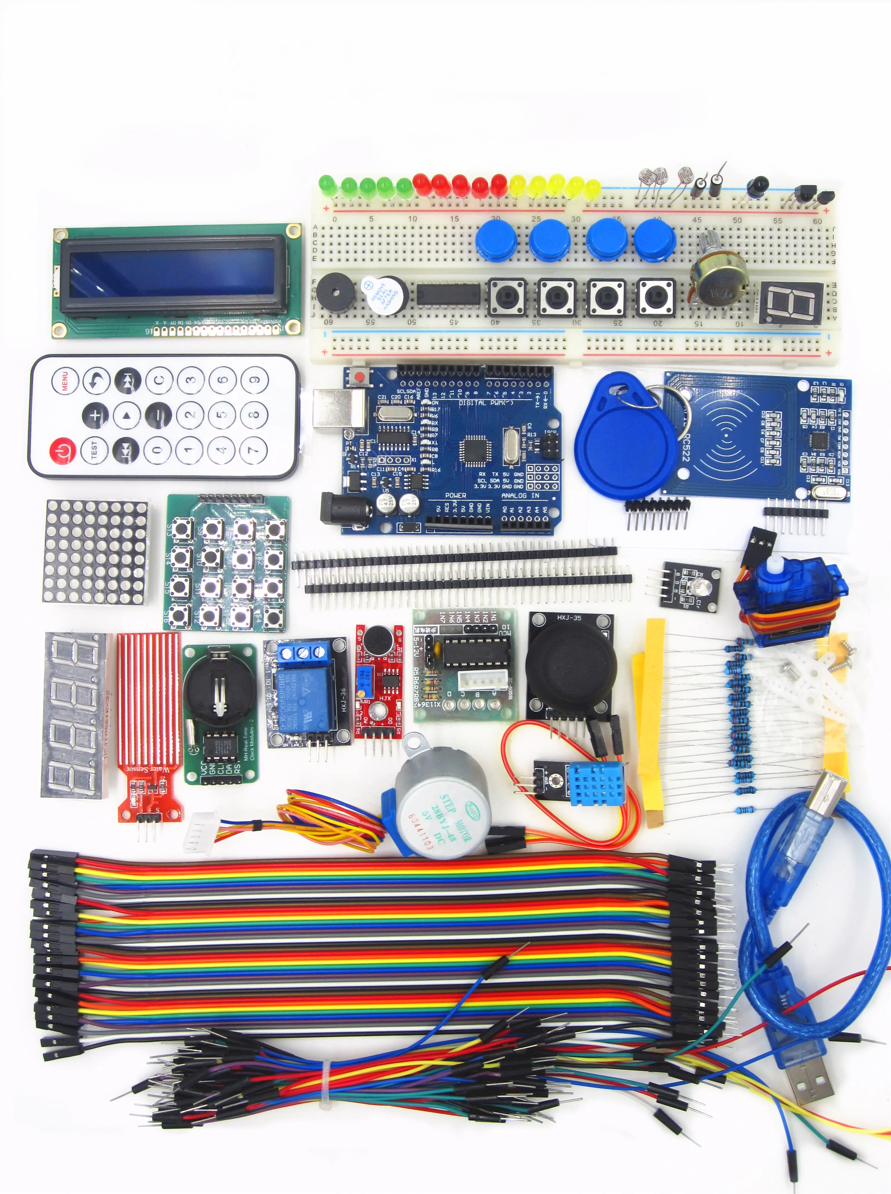 

UNO R3 KIT Upgraded version of the For- Starter Kit the RFID learn Suite Stepper Motor + ULN2003 Best prices