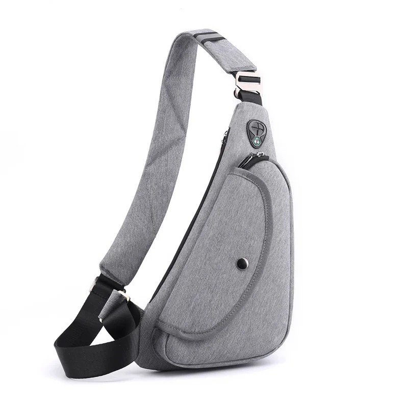

Small Anti Theft Chest Bag For Men Mini Fashion Sling Crossbody Backpack Travel Sport Bag With Earphone Jack Fathers Day Gifts