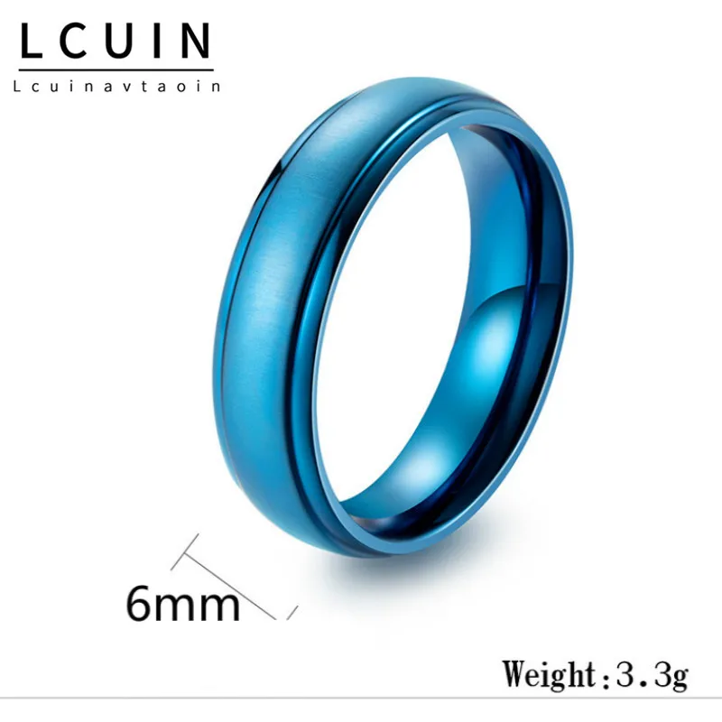 Модные титановые минималистичные матовые черные/синие мужские кольца для мужчин