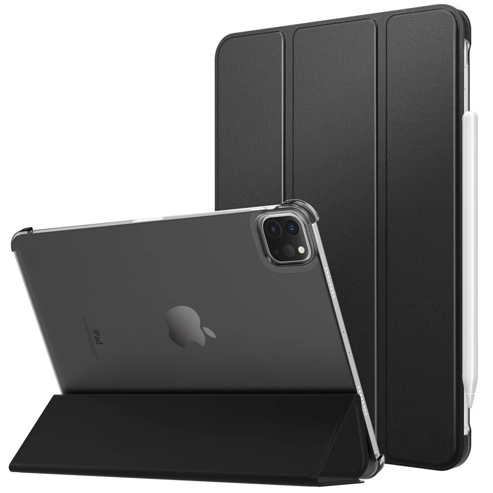 

Чехол для нового iPad Pro 11 дюймов 2021 (3-е поколение), [Поддержка Apple Pencil Charging] тонкий тройной жесткий защитный чехол