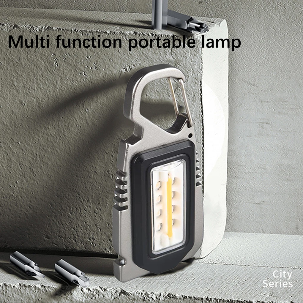 

Keychain Screwdriver LED Flashlight Pocket Torch Multi-function Light Repair