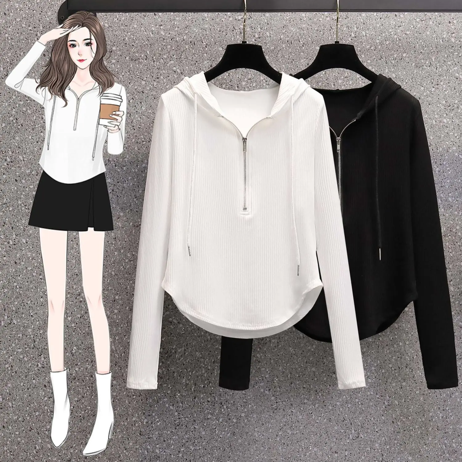 

Женский бархатный свитер с капюшоном, свободное утепленное пальто с длинным рукавом, в Корейском стиле, A603, весна-осень 2022